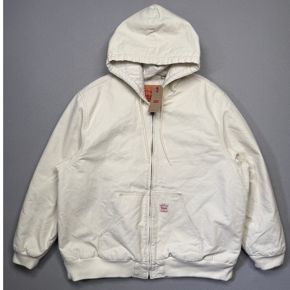 Levi's Men's Workwear Potrero Jacket, Chalky White XL $128